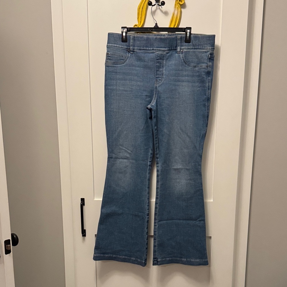SPANX Light Blue Flare Jeans